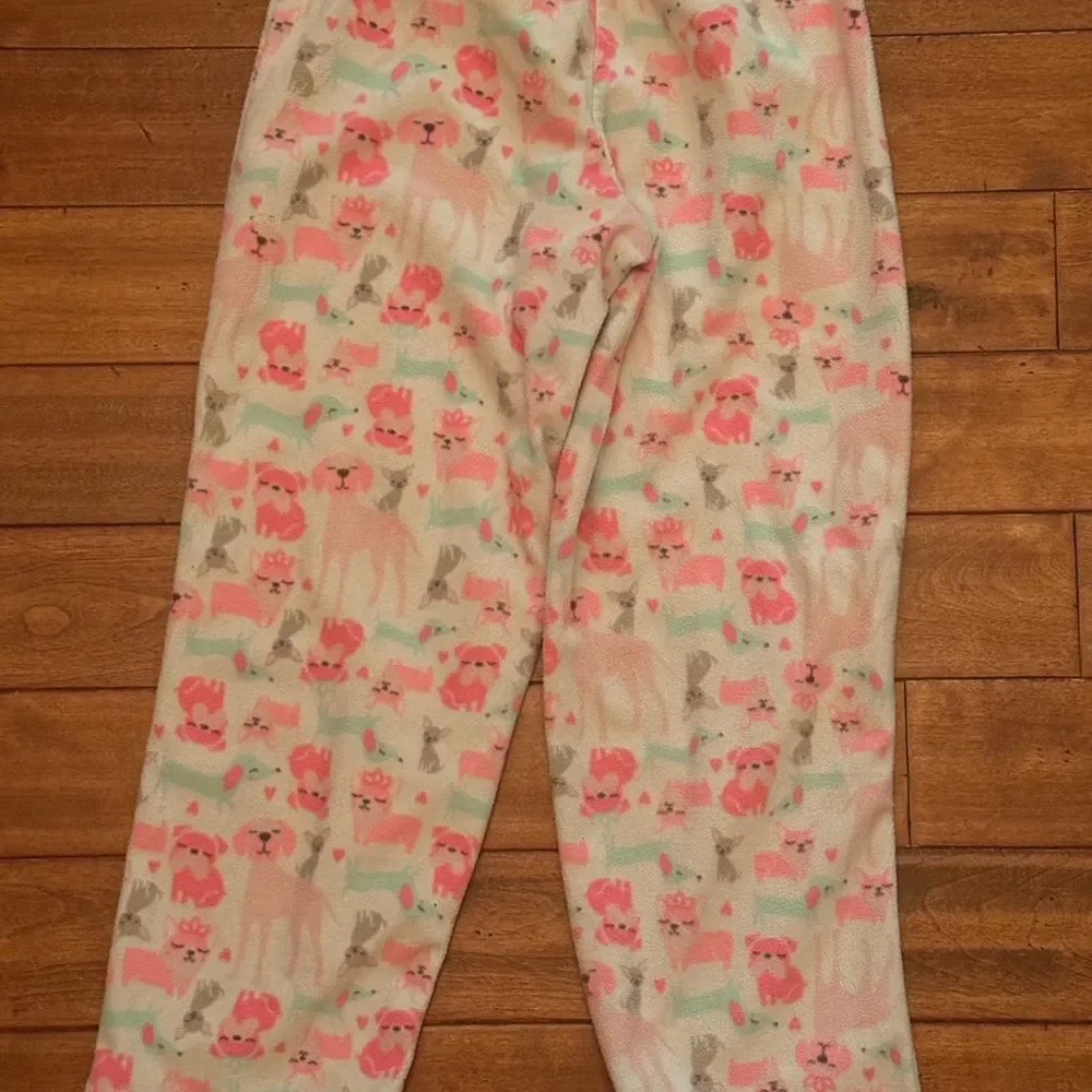 simple joys by carters Size 8 Girls‎ Warm Cozy Puppy Pajama Pants.